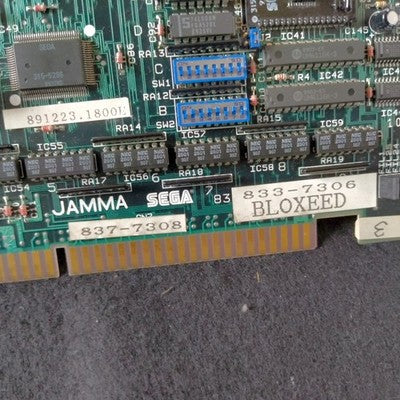 Sega Shadow Dancer JAMMA Arcade PCB Board Screen Shake Issue As-Is Japan Import