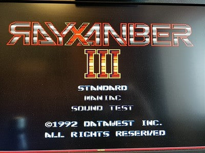 Rayxanber III PC Engine Super CD-ROM2 Japan Shooting Game Disc Manual Working