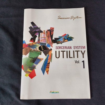 PC-8801 SORCERIAN SYSTEM UTILITY Vol.1 Disk, Manual,Box, Partly tested, Japan