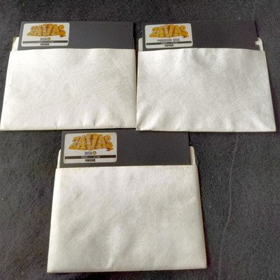 Popcom ZAVAS Sabbath X68000 Floppy Disk Game Complete Set Working Japan Rare