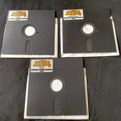 Popcom ZAVAS Sabbath X68000 Floppy Disk Game Complete Set Working Japan Rare