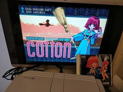 COTTON Fantastic Night Dreams PC Engine CD-ROM2, w/Spine, Manual, Working, Japan