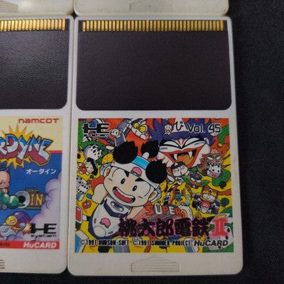 Lot of 4 Japanese PC Engine Hu Cards for TurboGrafx-16, Working, Japan