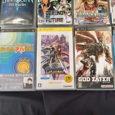 PSP Games Lot of 18 Japan Import Anime RPG Final Fantasy One Piece Bleach