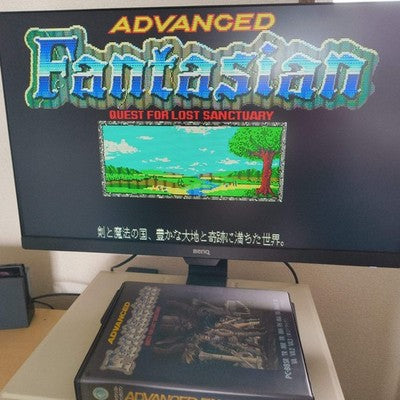 PC-8801 PC88 Advanced Fantasian - Crystal Soft - with Manual, Postcard, Working