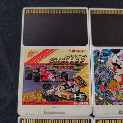 Lot of 4 Japanese PC Engine Hu Cards for TurboGrafx-16, Working, Japan