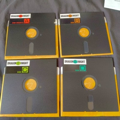 Elf Dragon Knight II X68000 Floppy Disk Game Complete Set Working Japan Import