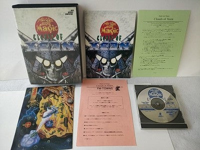 Might and Magic Clouds of Xeen FM Towns Marty Game Disc Manual Boxed Working