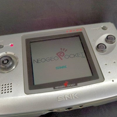 SNK Neo Geo Pocket Color Platinum Silver Handheld Console Working Complete Box