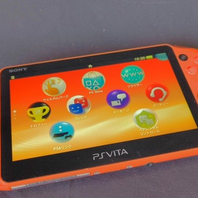 PS Vita PCH-2000 Orange Console Sony PlayStation Working No Memory Card Japan