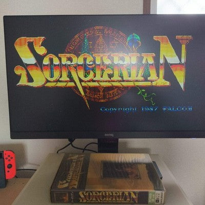 PC-8801 Sorcerian Game disks, w/manual, papers, Box set. Partly tested, Japan