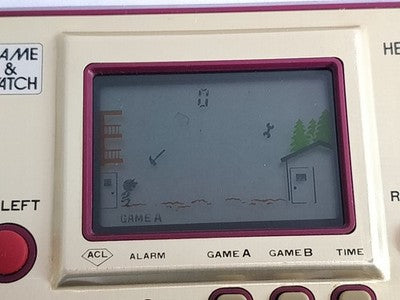 Vintage Nintendo Game and Watch Helmet LSI Screen Handheld Game Japan Working