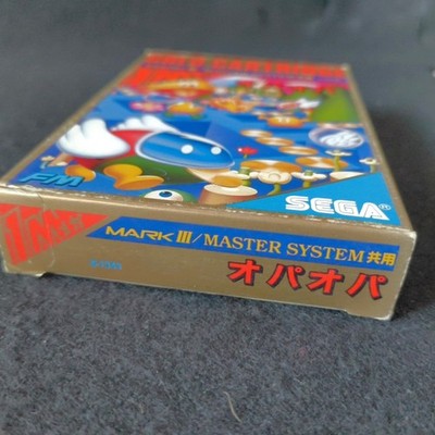 SEGA Opa Opa Mark III Master System Gold Cartridge 1M Mega Complete Japan