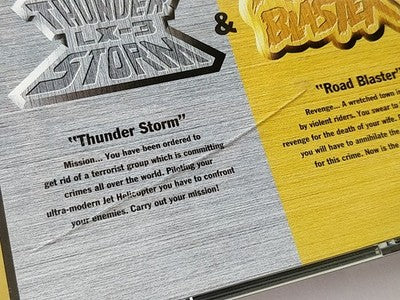 Thunder Storm Road Blaster SEGA Saturn Taito Japan Disc Manual Boxed Set Working