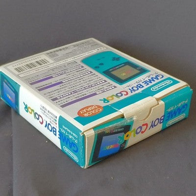 Game Boy Color Teal Nintendo Console CGB-001 Boxed Working No Game Cart Japan