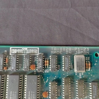 Technos The Combatribes JAMMA Arcade PCB Board Working with Instruction Cards