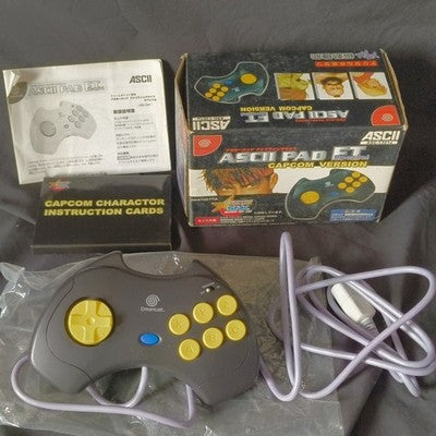 ASCII Pad FT Special Capcom Version Sega Dreamcast Game Controller Boxed Japan