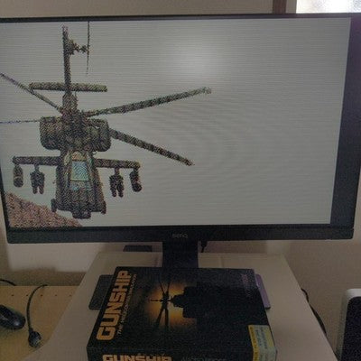 MicroProse Gunship Helicopter Simulation PC-8801SR Complete CIB Working Japan