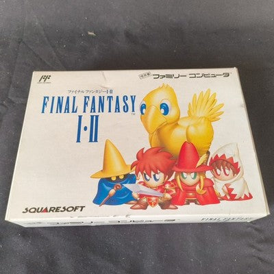 Final Fantasy I II Famicom Square Complete CIB Working Rare Japan Vintage Import