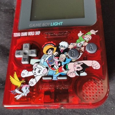 Game Boy Light Tezuka Osamu World Shop Astro Boy Atom Red Limited Working Rare