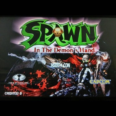 SEGA NAOMI Spawn In the Demon's Hand Cartridge with Comm Board Working Japan
