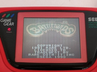 Battletoads SEGA Game Gear GG Cartridge Manual Complete Boxed Japan Working
