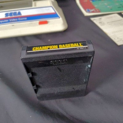Sega SG-1000 Console with Champion Baseball Cartridge Working Rare Japan Import