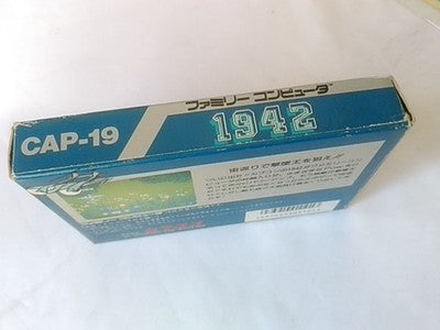 Capcom 1942 Famicom Cartridge Box and Manual Set Working Japan Import Nintendo