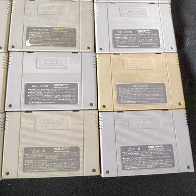 Super Famicom SFC Cartridge Bulk Lot of 16 Super Mario RPG Dragon Ball Z Japan