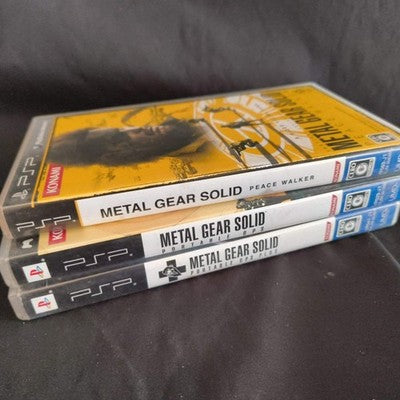 Metal Gear Solid PSP 3 Games Lot Peace Walker Portable Ops Plus Japan Import