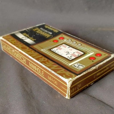 Nintendo Game and Watch Gold Manhole Boxed Complete Set Working Japan Import