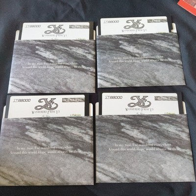 Ys III Wanderers from Ys Sharp X68000 Falcom Complete CIB 5.25 Floppy Working