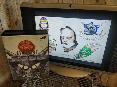 Might and Magic Clouds of Xeen FM Towns Marty Game Disc Manual Boxed Working