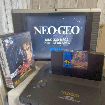SNK NEO GEO AES Max 330 Mega Pro Gear Spec Real Samurai Spirits Game Tested