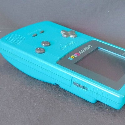 Game Boy Color Teal Nintendo Console CGB-001 Boxed Working No Game Cart Japan