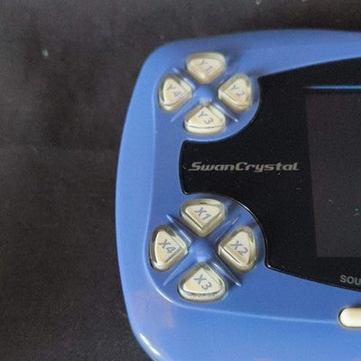 Wonder Swan Crystal Blue Violet BANDAI Console,Manual Boxed set, Working, Japan