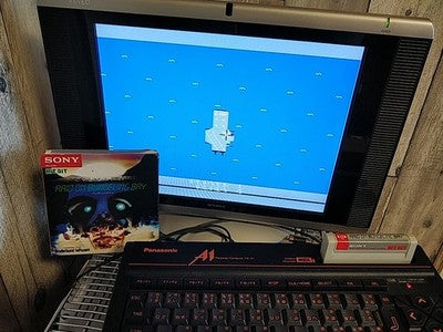 Raid on Bungeling Bay MSX MSX2 Game Cartridge Manual Boxed Set Japan Working