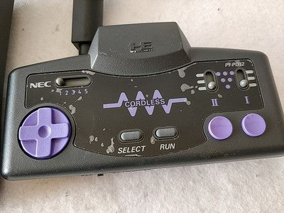 NEC PC Engine Cordless Multi Tap Receiver PI-PD11 Cordless Pad PI-PD12 Working