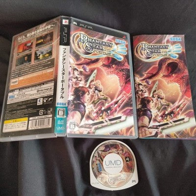 Phantasy Star Portable 1 & 2 Set PSP Japan Import SEGA RPG