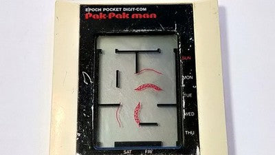 Vintage Epoch Pocket Digit-Com Game and Watch Pac-Man Clone Working Japan Import