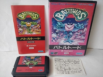Battletoads SEGA Mega Drive Genesis Cartridge Manual Complete Boxed Working