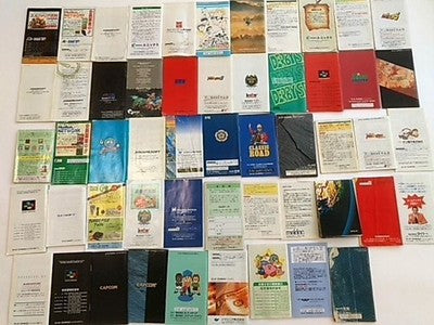 Nintendo Super Famicom SNES Instruction Manual Lot Bulk Set Japan Import Retro