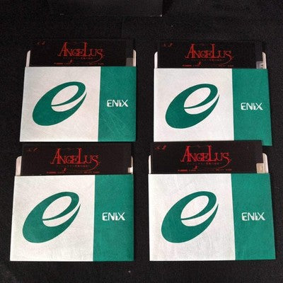 PC-8801 ENIX ANGELUS The Gospel of Devil, FDD w/Manual, Box, Working, Japan