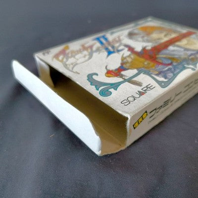 Square Final Fantasy II Famicom FC Cartridge Box Manual No Covers Set Japan