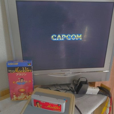 Aladdin Super Famicom Capcom Disney Complete CIB Working Rare Import Japan Boxed