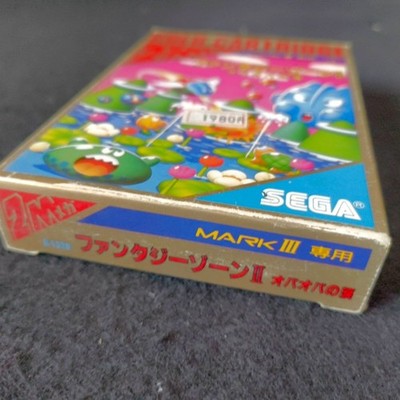 SEGA Fantasy Zone II Opa Opa no Namida Mark III Gold Cartridge Complete Japan