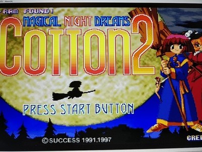 Cotton 2 Sega Saturn Shooter Game Disc Manual Boxed Set Bonus Calendar Working