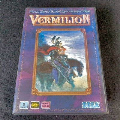 SEGA Vermilion Mega Drive Cartridge Only Working No Manual Rare Japan Import