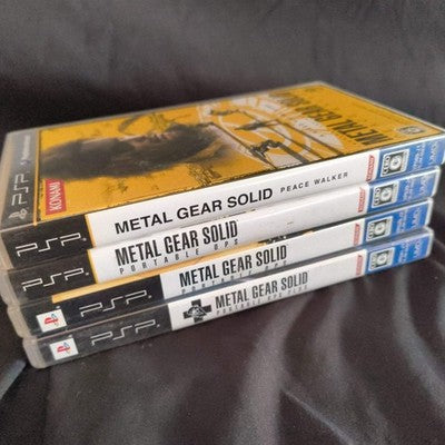 Metal Gear Solid PSP Lot 4 Games Peace Walker Portable Ops Plus Japan Import