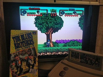 The Blues Brothers Super Famicom SFC Cartridge Box Manual Complete Set Working